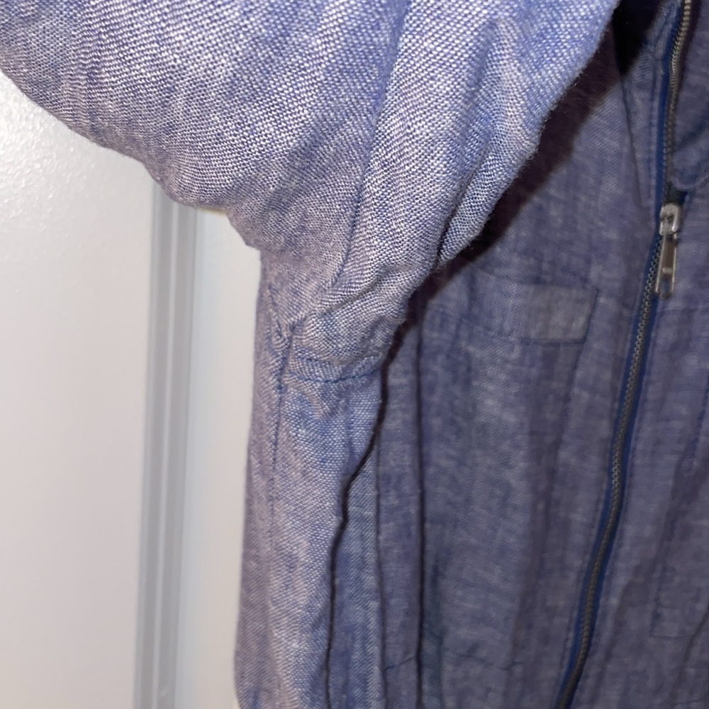 Old Navy Women’s Chambray Linen-blend Field Jacket - Picture 11 of 14